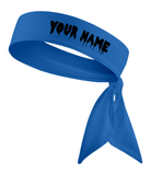 Black - Custom Personalizable Drip Name Tie Headband