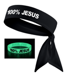 Black Headband + Glow Wristband