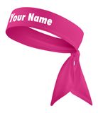 Red - Custom Personalizable Name Tie Headband