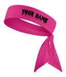 White - Custom Personalizable Drip Name Tie Headband