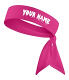 Fuchsia Pink - Custom Personalizable Drip Name Tie Headband