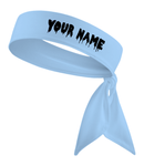 Light Blue - Custom Personalizable Drip Name Tie Headband