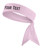 Custom Personalizable Pink Football/Soccer Name Tie Headband