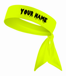 Black - Custom Personalizable Drip Name Tie Headband