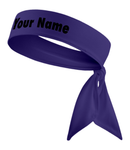 Black - Custom Personalizable Name Tie Headband