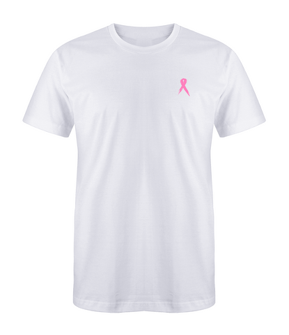 Light Pink Ribbon White T-Shirt