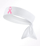 Light Pink Ribbon White Tie Headband