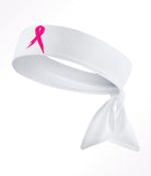 Light Pink Ribbon White Tie Headband