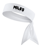 Black - Custom Personalizable Drip Name Tie Headband