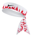 Custom  Red Flames Tie Headband