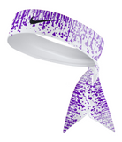 Purple Droplets Tie Headband