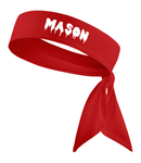 Red - Custom Personalizable Drip Name Tie Headband