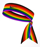 Custom  Brown Black Rainbow Tie Headband