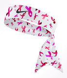 Custom  Multi. Pink Ribbon Tie Headband