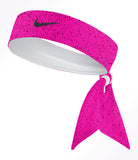 Custom  Pink Speckle Tie Headband