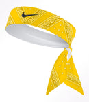 Custom  Yellow Bandana Tie Headband