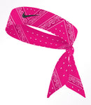 Custom  Pink Bandana Tie Headband