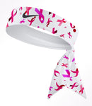 Custom  Multi. Pink Ribbon Tie Headband