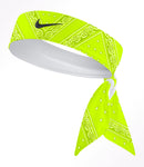 Custom  Electric Lime Bandana Tie Headband