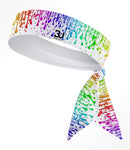 Multi Color Droplets Tie Headband